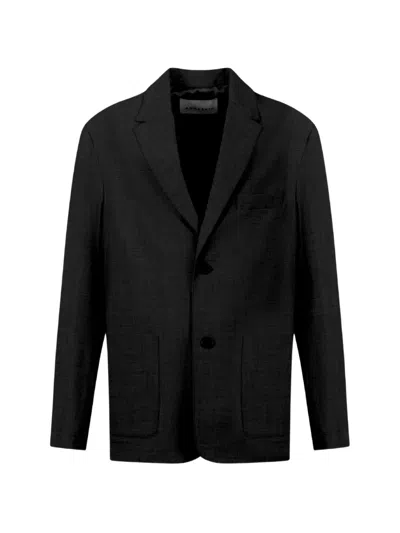 Amaranto Single-breasted Notched-lapels Blazer In Multi