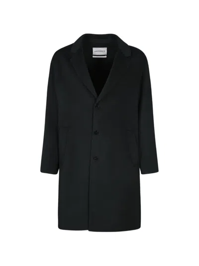 Amaranto Single-breasted Notched-lapels Coat In Green