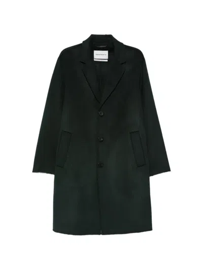 Amaranto Single-breasted Notch-lapel Coat In Blue