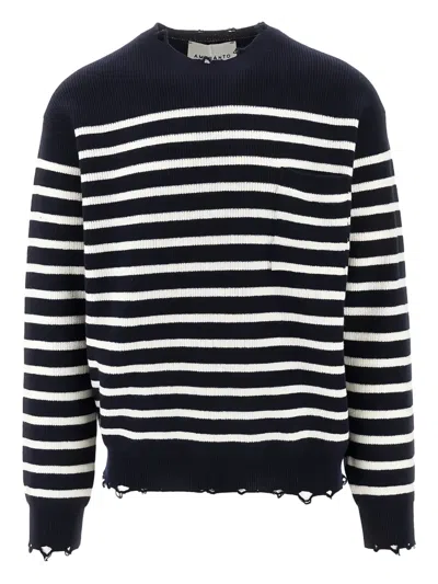 AMARANTO STRIPED-PATTERN SWEATER