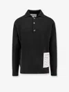 Amaranto Wool And Cashmere Sweater With Logoed Label In Black