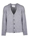 Amaranto V-neck Cardigan In Gray