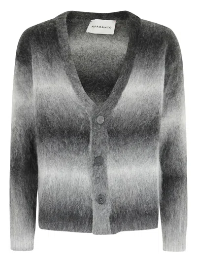 Amaranto V-neck Cardigan In Gray