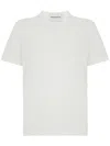 Amaranto White Linen Short-sleevet-shirt With Buttons