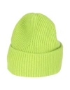 Amaranto Woman Hat Lime Green Size Onesize Wool, Cashmere In Green