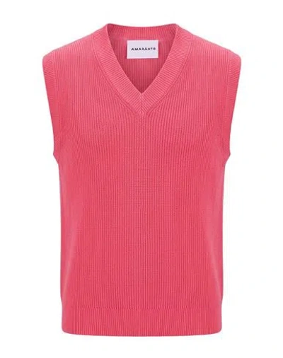 Amaranto Woman Sweater Fuchsia Size M Cotton In Pink