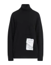 Amaranto Woman Turtleneck Black Size Xl Wool