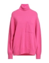 Amaranto Woman Turtleneck Fuchsia Size L Wool