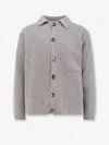 Amaranto Wool And Cashmere Cardigan In Gray