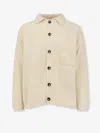 Amaranto Wool And Cashmere Cardigan In Neutral