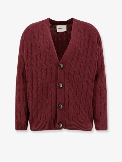 AMARANTO WOOL AND CASHMERE CARDIGAN