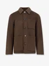Amaranto Wool And Cashmere Coat In Brown