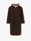 Amaranto Wool And Cashmere Coat In Brown