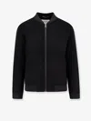 Amaranto Wool And Cashmere Jacket In Black