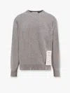 Amaranto Wool And Cashmere Sweater With Logoed Label
