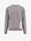 Amaranto Wool And Cashmere Sweater With Logoed Label
