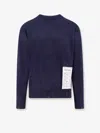 Amaranto Wool And Cashmere Sweater With Logoed Label