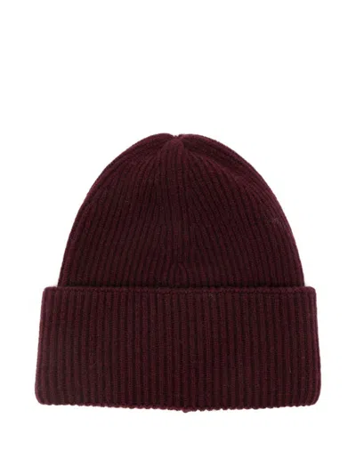 AMARANTO WOOL BLEND BEANIE HAT AMARANTO