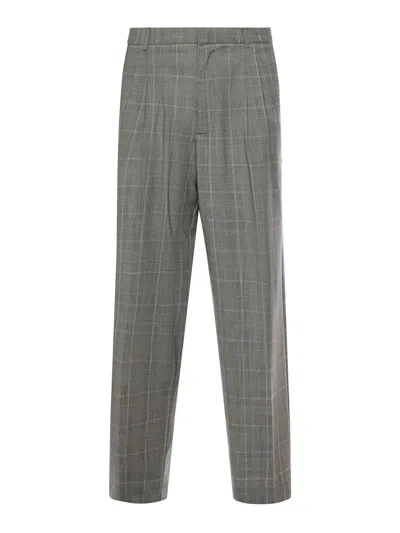 Amaranto Wool Trousers In Gray