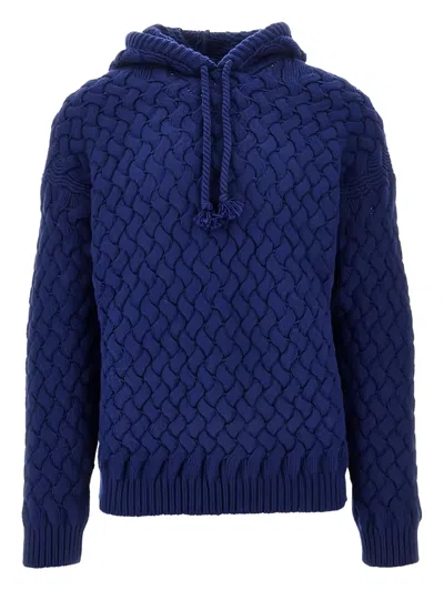 AMARANTO WOVEN HOODED SWEATER