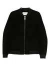Amaranto Zip-up Bomber Jacket In Black