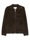 Amaranto Zip-up Bomber Jacket In Brown
