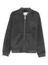 Amaranto Zip-up Bomber Jacket In Gray