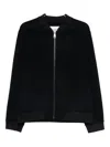 Amaranto Zip-up Pouch-pocket Jacket In Black