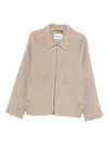 Amaranto Zip-up Welt-pocket Jacket In Brown