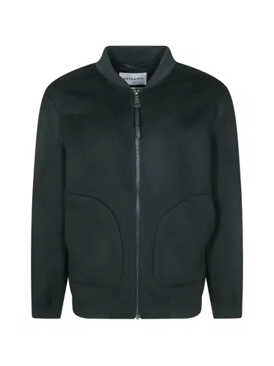 Amaranto Zip-up Bomber Jacket In 그린