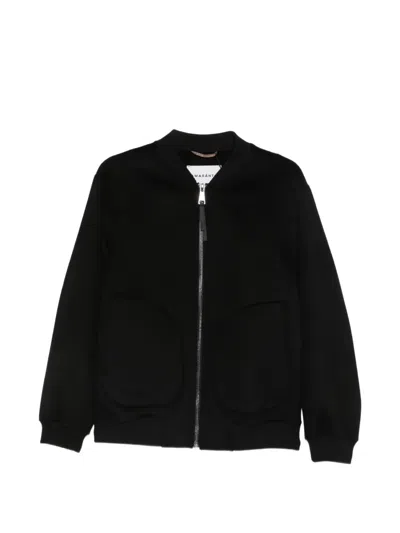 Amaranto Zip-up Bomber Jacket In Black