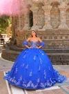 Amarra 54242 Quinceañera Long Sweet 16 Ball Gown In Purple