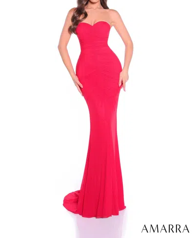 Amarra Women's Prom Dress In Red In Pink