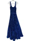 Amarra Women's Sequined Gown In Royal Blue