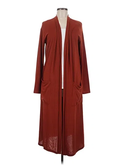 Pre-owned Amaryllis Cardigan Sweater In Burgundy