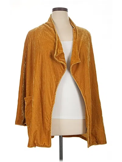 Pre-owned Amaryllis Cardigan Sweater In Gold