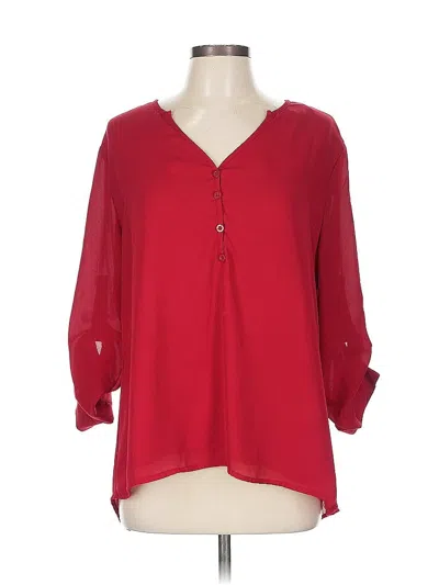 Pre-owned Amaryllis Cardigan Sweater In Red