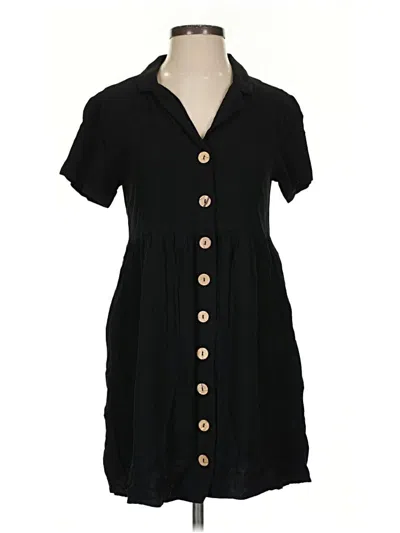 Pre-owned Amaryllis Casual Dress In Black