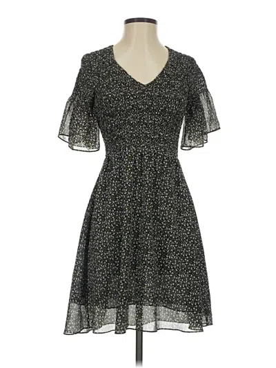 Pre-owned Amaryllis Casual Dress In Black