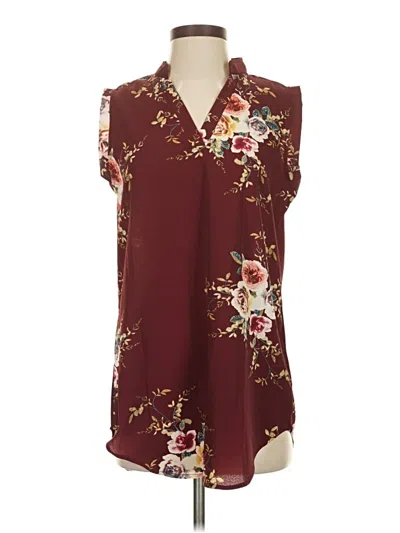 Pre-owned Amaryllis Casual Dress In Burgundy