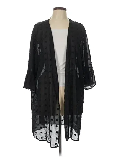 Pre-owned Amaryllis Kimono In Black