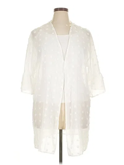 Pre-owned Amaryllis Kimono In White