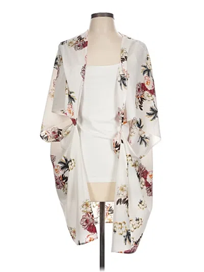 Pre-owned Amaryllis Kimono In White