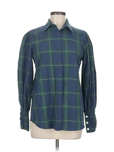 Pre-owned Amaryllis Long Sleeve Blouse In Green