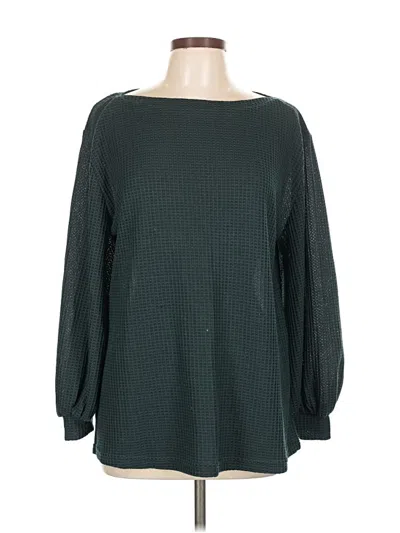 Pre-owned Amaryllis Long Sleeve Blouse In Green
