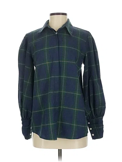 Pre-owned Amaryllis Long Sleeve Blouse In Green