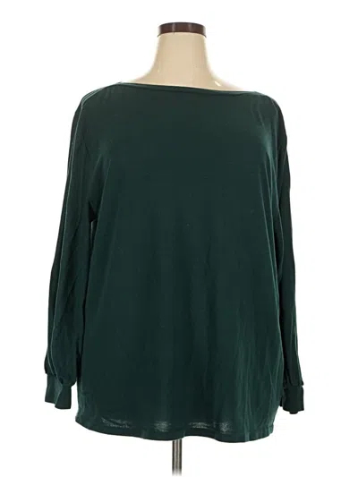 Pre-owned Amaryllis Long Sleeve Blouse In Green