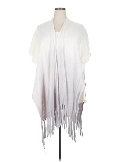 Pre-owned Amaryllis Poncho In White