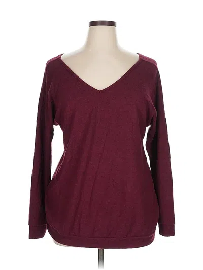 Pre-owned Amaryllis Pullover Sweater In Burgundy