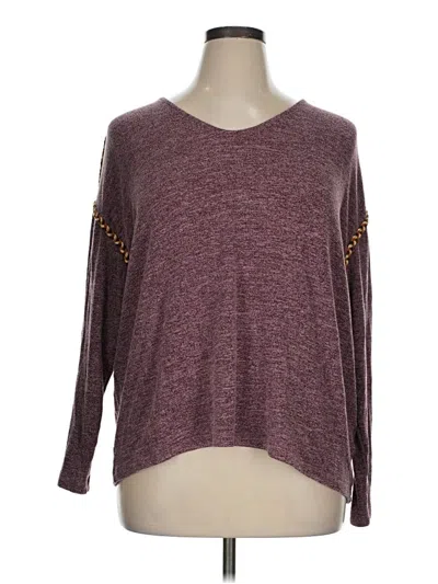 Pre-owned Amaryllis Pullover Sweater In Burgundy